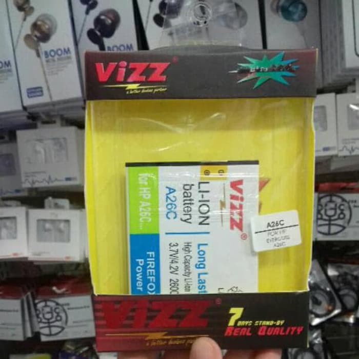 Vizz Double Power Battery Batre Baterai Vizz Cross Evercoss A26C
