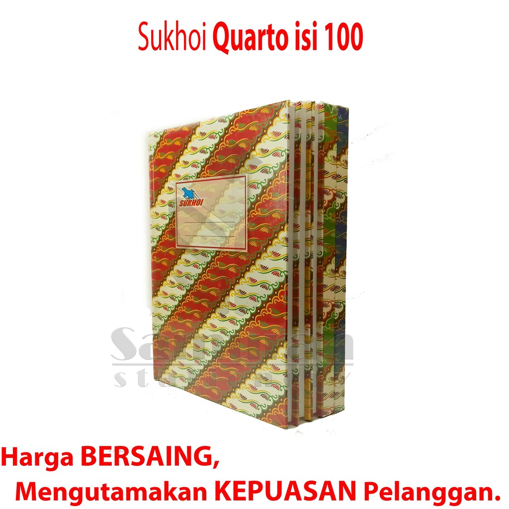Buku Hard Cover Sukhoi Quarto isi 100 lembar / Ukuran Kuarto / Buku Akutansi Laporan Kwarto A5-2