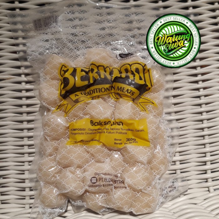 

Bernardi baso ikan kecil 50 pcs pack 360 gram