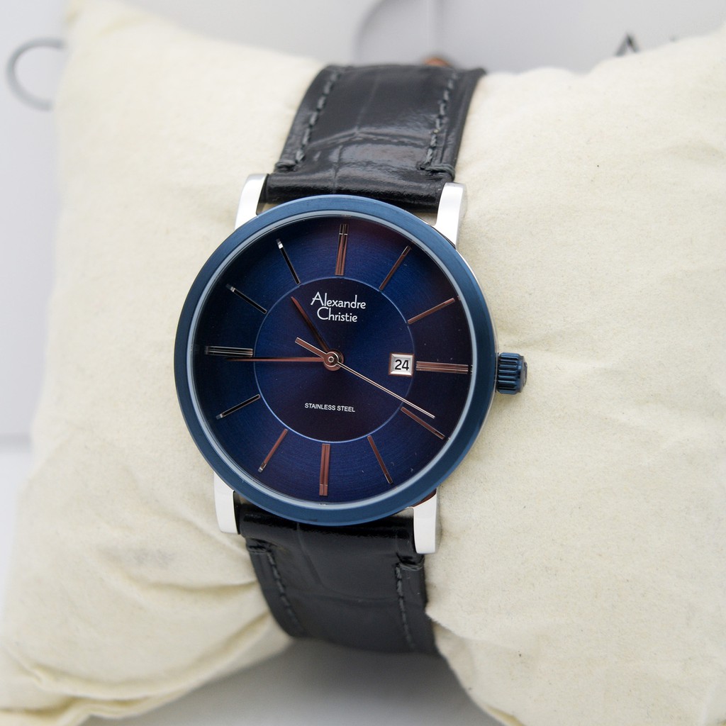 Alexandre Christie AC 8344 Silver Blue Ladies