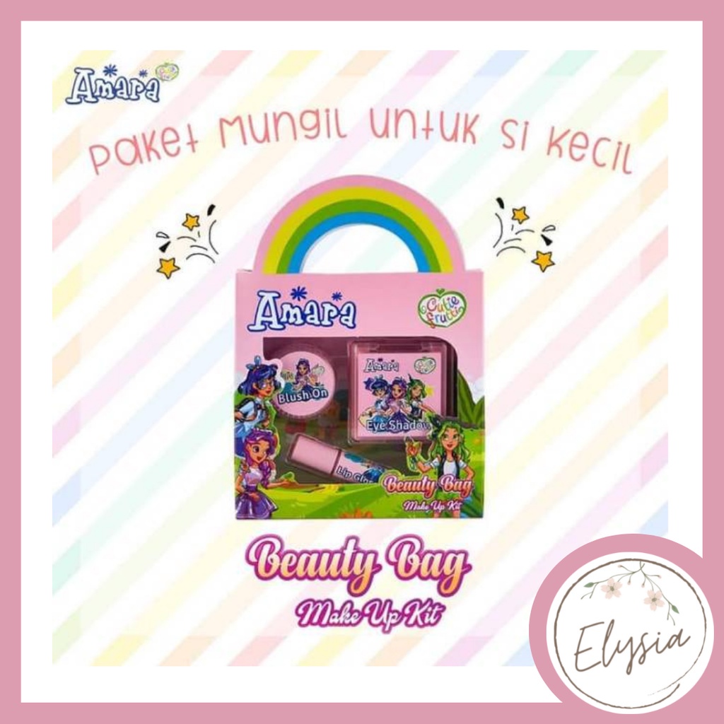 Amara Kids Beauty Bag Make Up Kit | Make Up Anak Amara by Purbasari Orignal BPOM