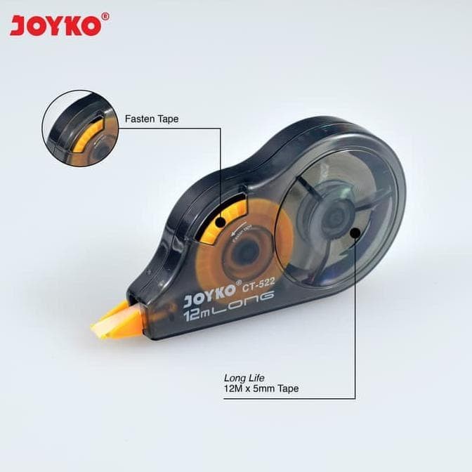 

Correction Tape / CT JOYKO 522 12 Meter Tipe x Kertas Murah CT522