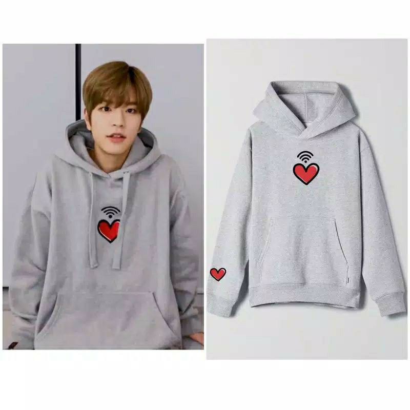 S - XXXXXL(6XL) Hoodie STRAY KIDS SEUNGMIN Jaket LOVE WIFI Radar Heart BIGSIZE Saranghae OVERSIZE Harajuku Abu Muda Grey XXXL XXXXXL Jumbo