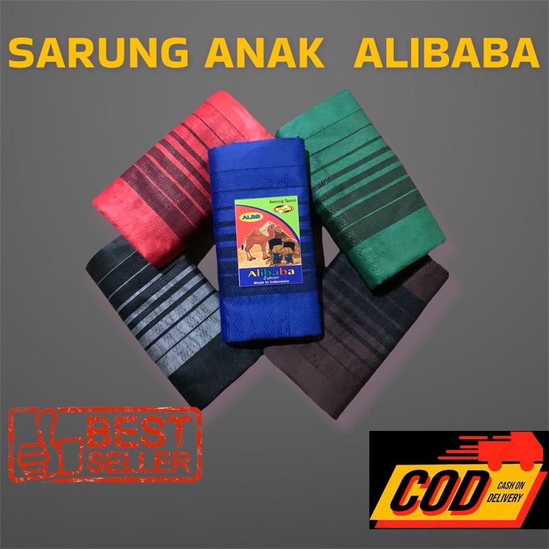 sarung tenun anak variant warna motif garis