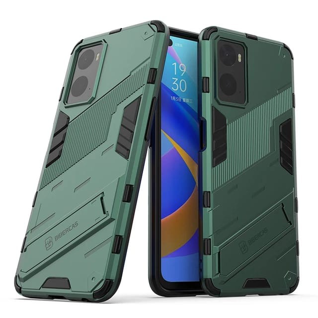 OPPO A76 / A96 SOFT CASE KICKSTAND CYBERPUNK SERIES