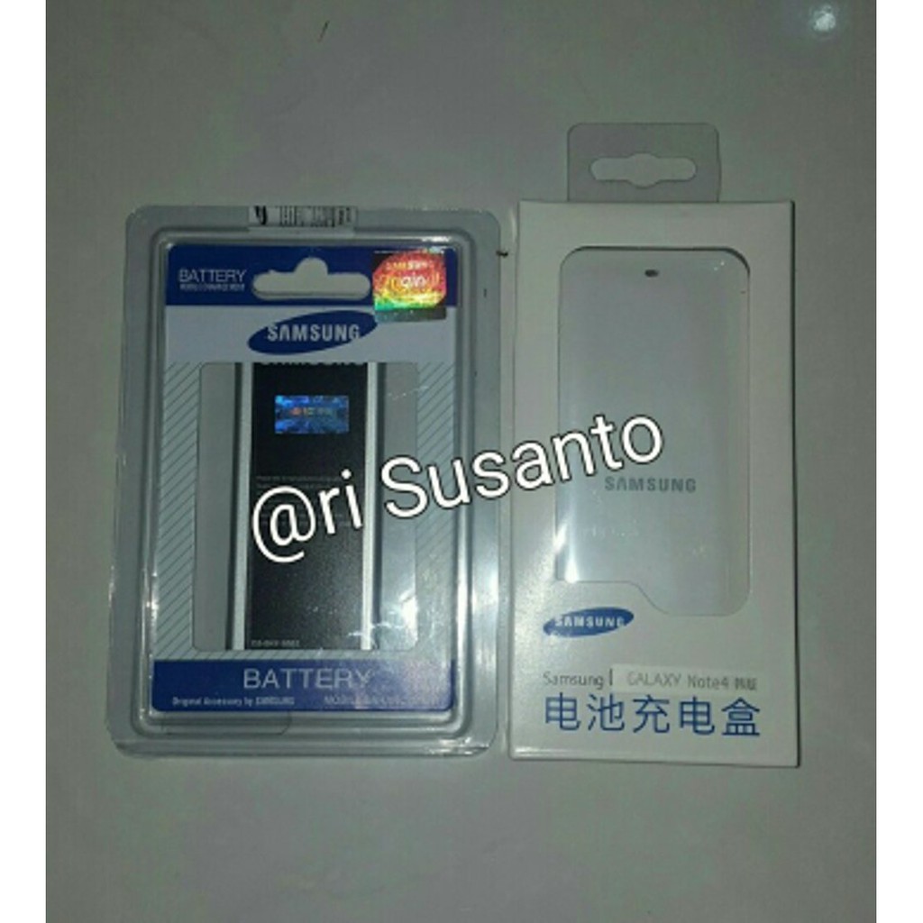 Baterai + Desktop Charger Samsung Galaxy Note 4 N9100, N910C