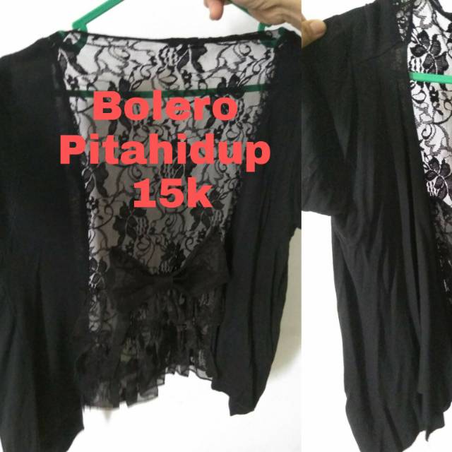 Bolero hitam preloved