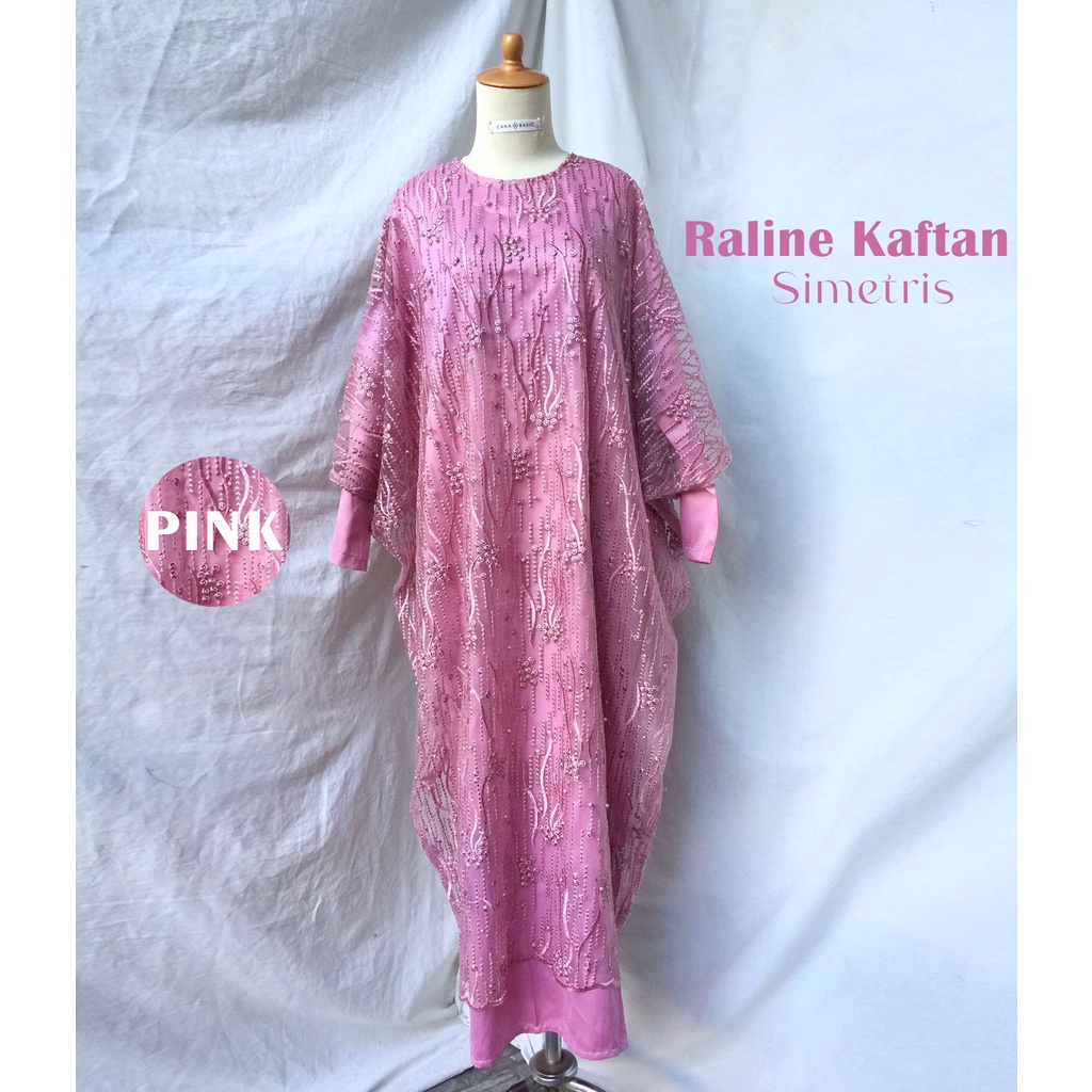 Raline Kaftan Simetris - Kaftan Lurus Set Brokat