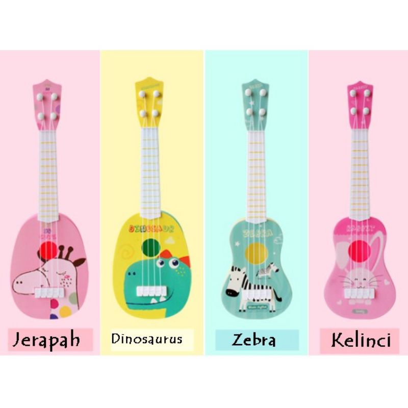 Mainan gitar ukulele anak/kado mainan  anak gitar alat musik anak/mainan edukasi anak