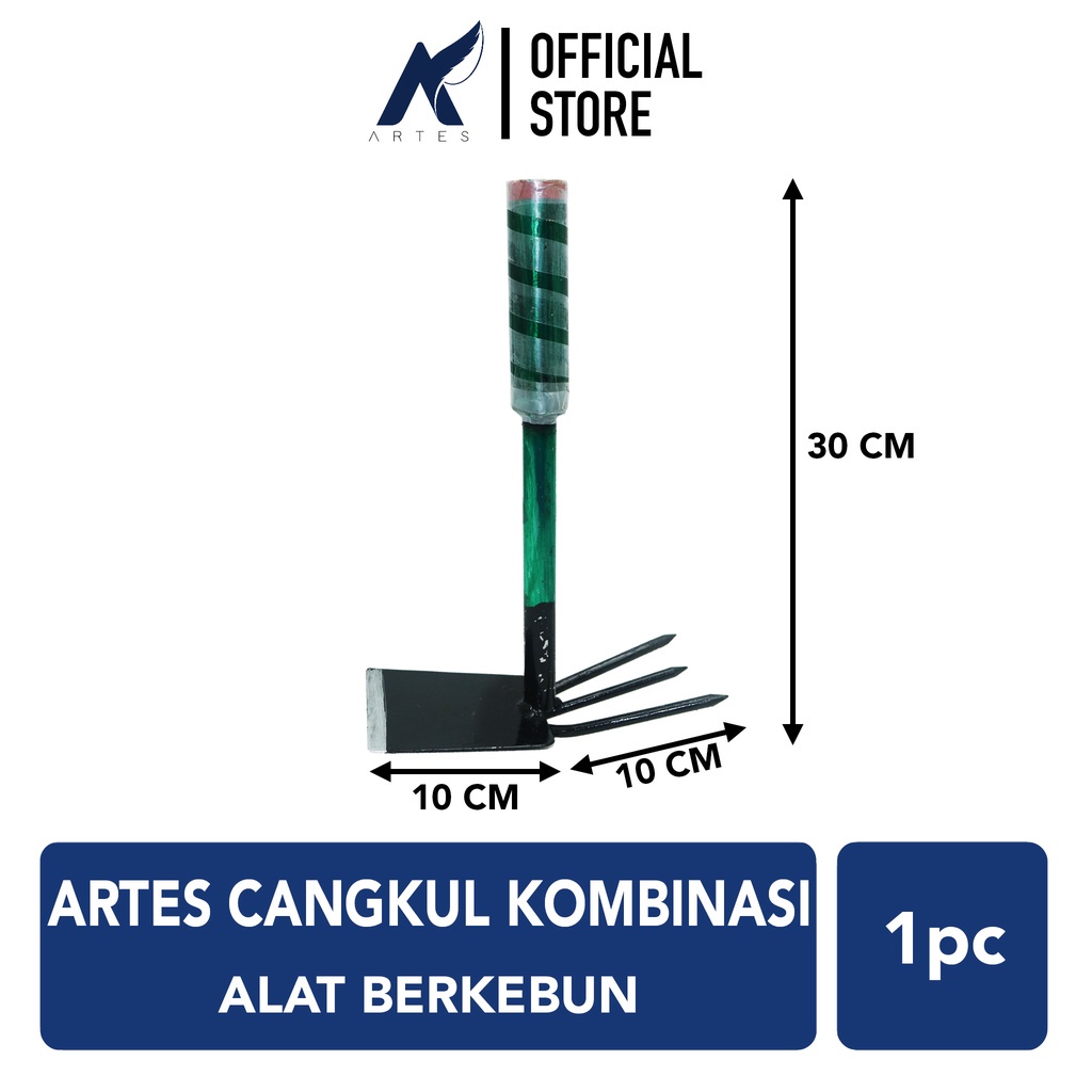 ARTES CANGKUL KOMBINASI Pacul-Arit Garuk-Garpu Garut Mini Tanah-Alat Berkebun-Sampah Got Full Besi H