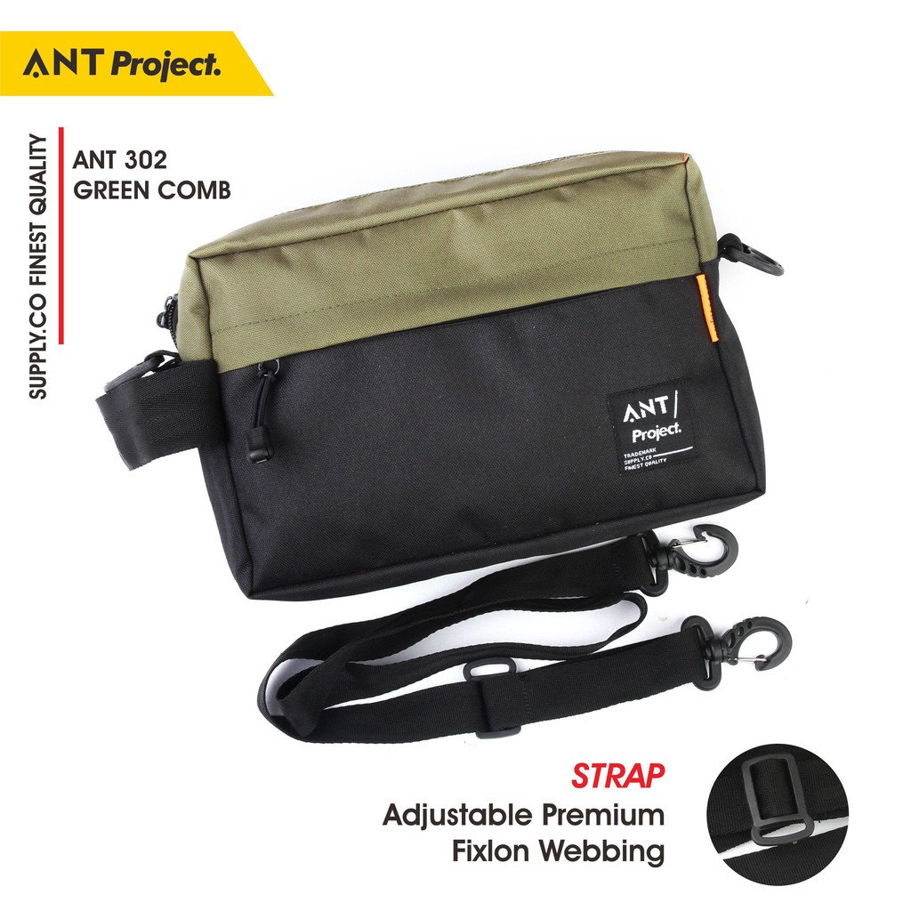 ANT PROJECT  Tas Pouch Pria Clutch Slingbag Cowok Distro Keren Murah Premium