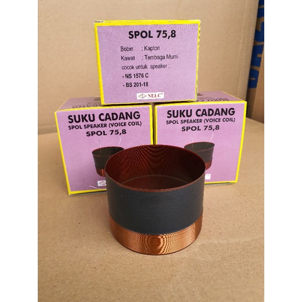 SPOL SPEAKER SPUL SPIKER VOIC COIL 75,8MM NELC