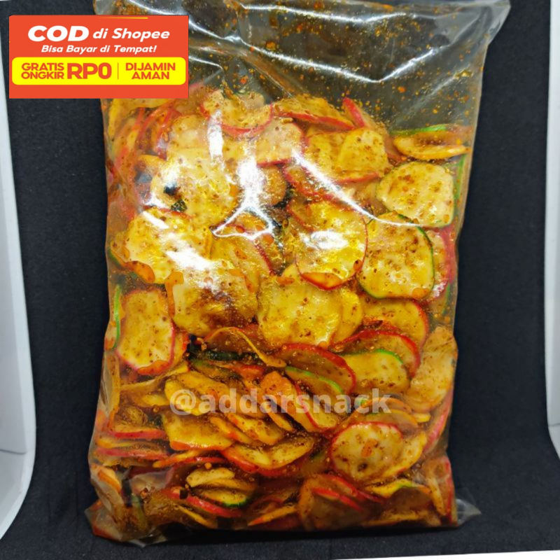 

Kerupuk Seblak Pedas Daun Jeruk Netto 250 Grm yumna_camilan01