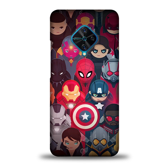 Casing Custom Vivo S1 Pro Marvel Heroes Wallpaper L0686