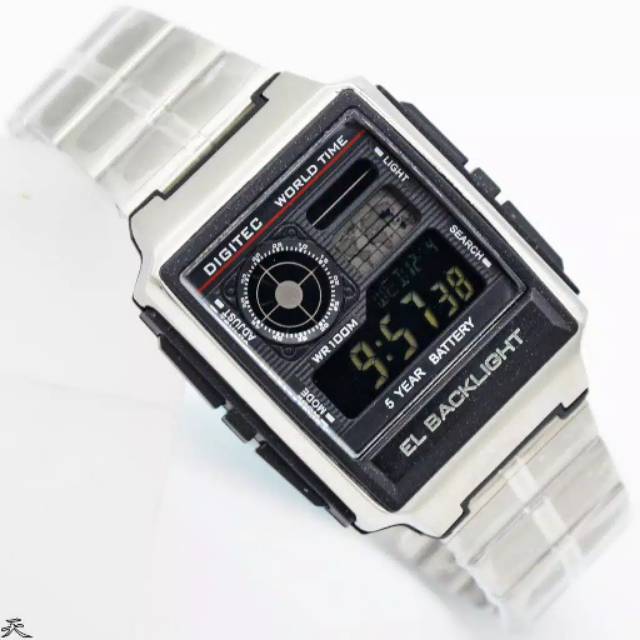 Unisex jam tangan Digitec rantai DG-3078/DG-3078 Original