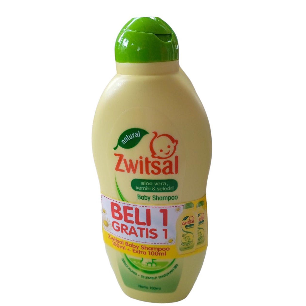 PROMO Special Zwitsal Baby Shampoo Aloe Vera Kemiri &amp; Seledri Buy 1 Get 1 FREE