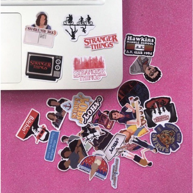 

(27Pcs) STRANGER THINGS STICKER TUMBLR WATERPROOF