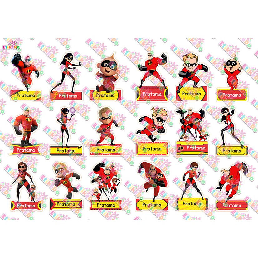 

LABEL NAMA INCREDIBLE 72 STIKER -ANTI AIR/ROBEK/LUNTUR -4 Nama IC1M4