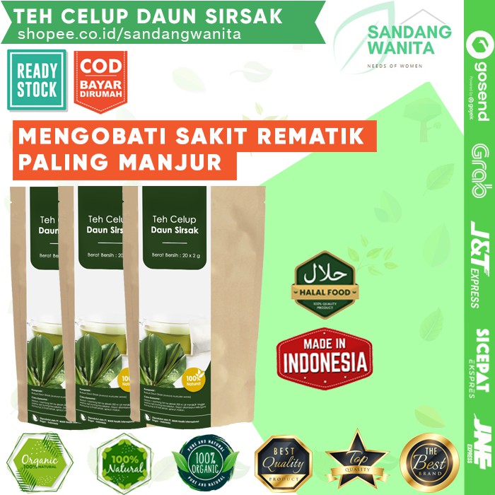 

OBAT REMATIK ALAMI TEH CELUP DAUN SIRSAK HERBAL KUALITAS JAMINAN PREMIUM ORGANIK