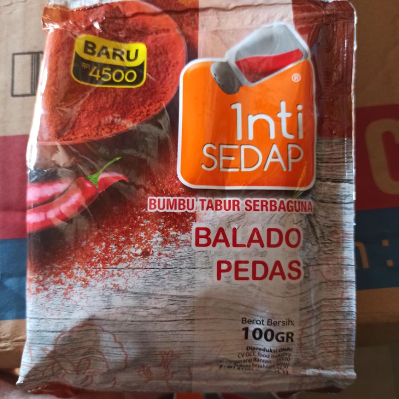 

Bumbu Tabur Serbaguna Inti Sedap Rasa Balado Pedas 100 Gram