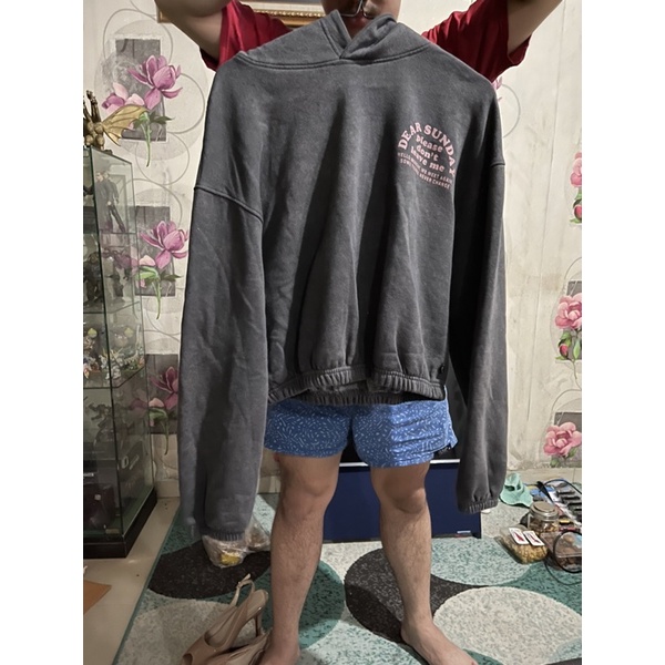 crop hoodie pull&bear