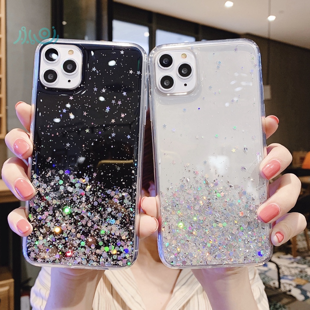 Bling Glitter Phone Case For Samsung Galaxy A71 A51 A70 A50S A30S A20 A30 A20S A10S A01 A31 M31 Sparkle Glitter transparent silicone back cover