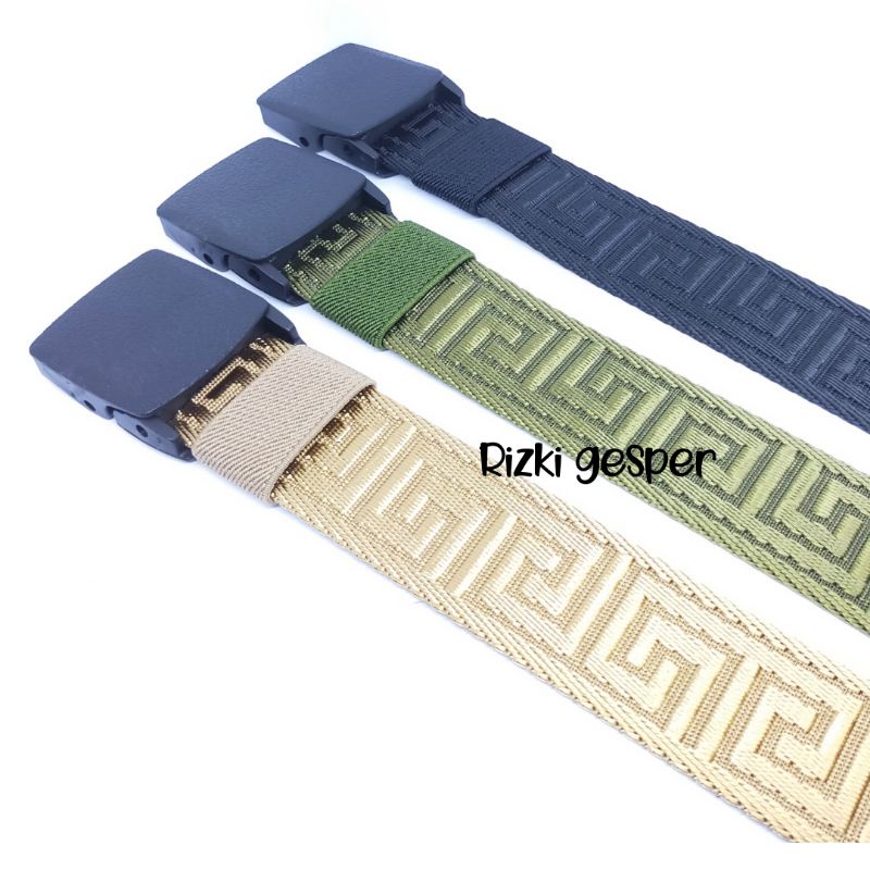 Ikat pinggang Pria  Canvas Kain Nylon  Men Belt Nylon Canvas Anti Metal Detector