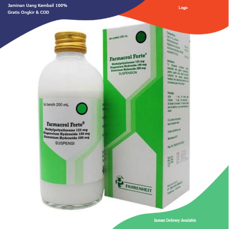 Jual Original Ready Termurah Farmacrol Forte 200 Ml Syrup Shopee