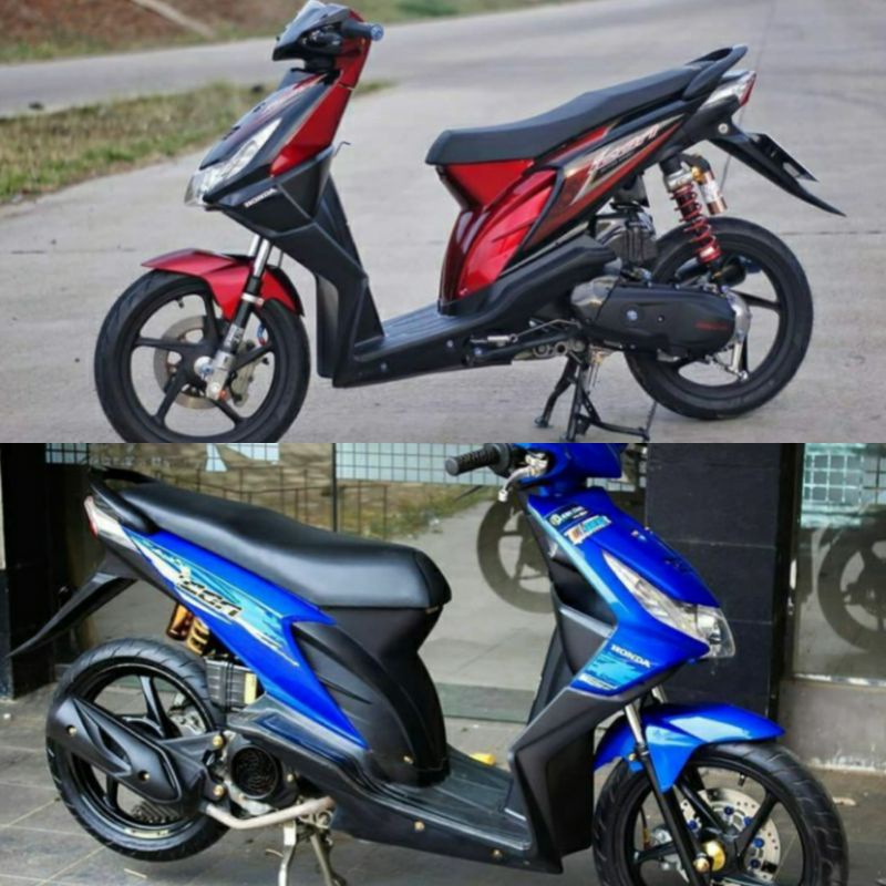 Striping stiker Beat karbu lama icon mata decal motor stiker lis body beat lama