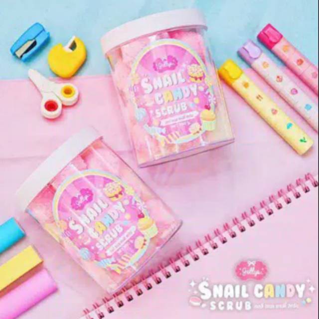 100% Original Thailand By Jellys Snail Candy Scrub Lulur Candy Scrub Jellys