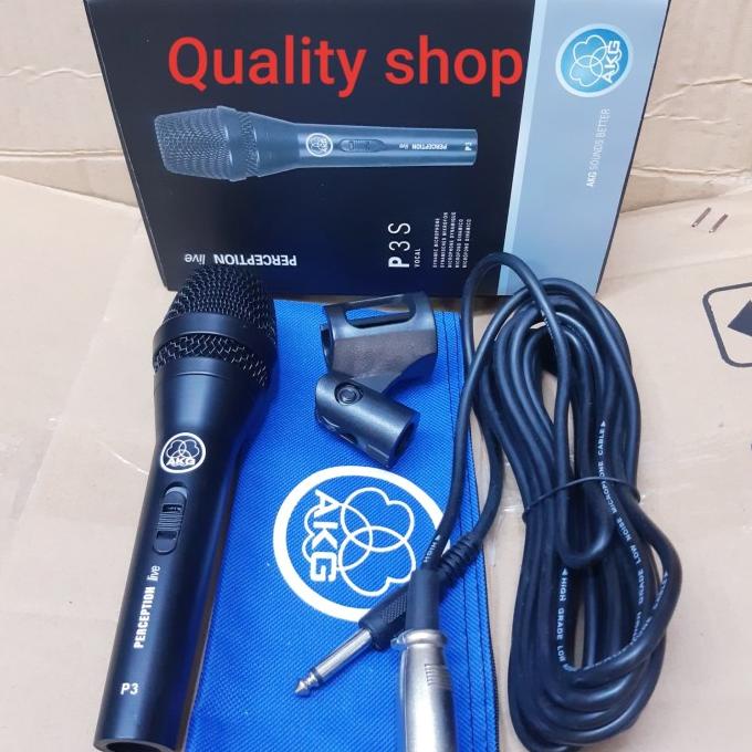 READY COD ORIGINAL Mic Kabel AKG P3S Professional Dynamic Microphone