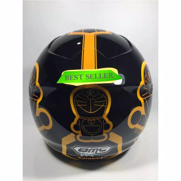 Turun Harga   HELM BMC MILAN DORAEMON RETRO HALF FACE HELM MOTOR PRIA WANITA MURAH LARIS BARU