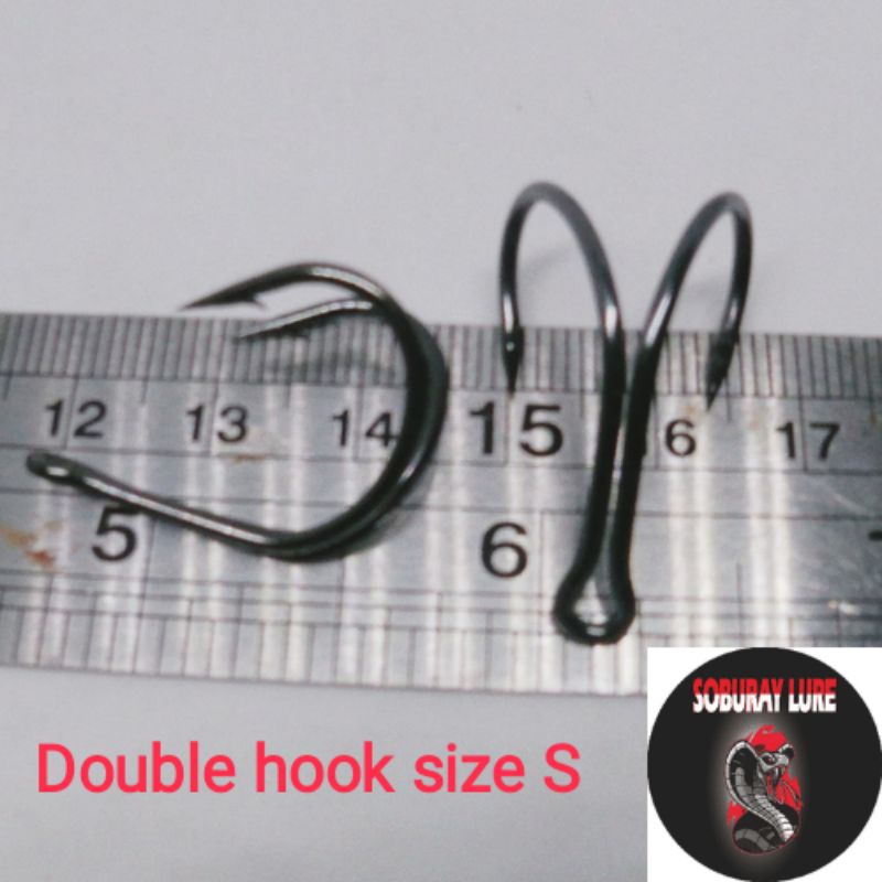 Double hook size S,M,L