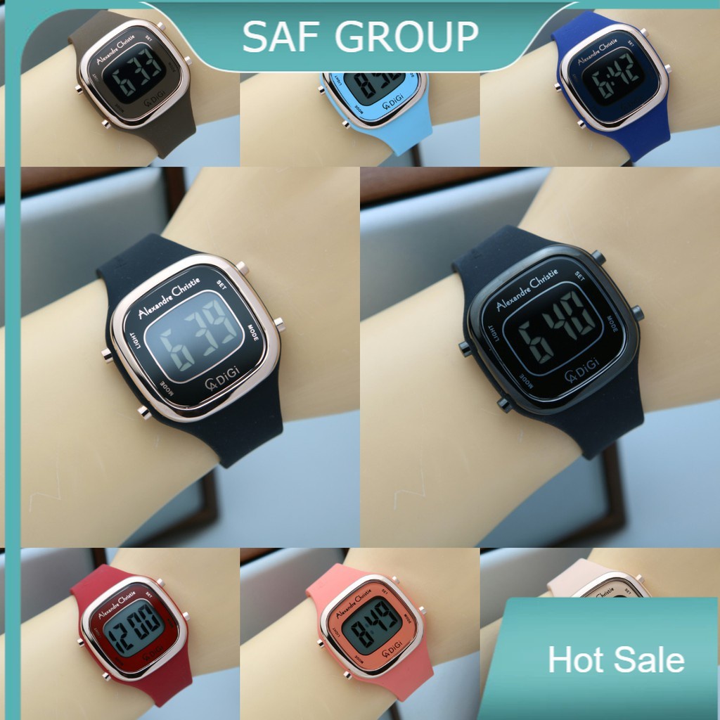 JAM TANGAN WANITA ALEXANDRE CHRISTIE AC 9336 / AC9336 RUBBER ORIGINAL by plp