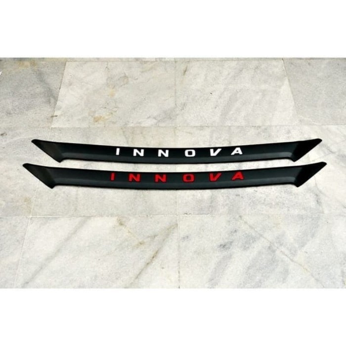 LIST KAP MESIN HITAM DOFF EMBOSS MERAH / PUTIH ALL NEW INNOVA REBORN