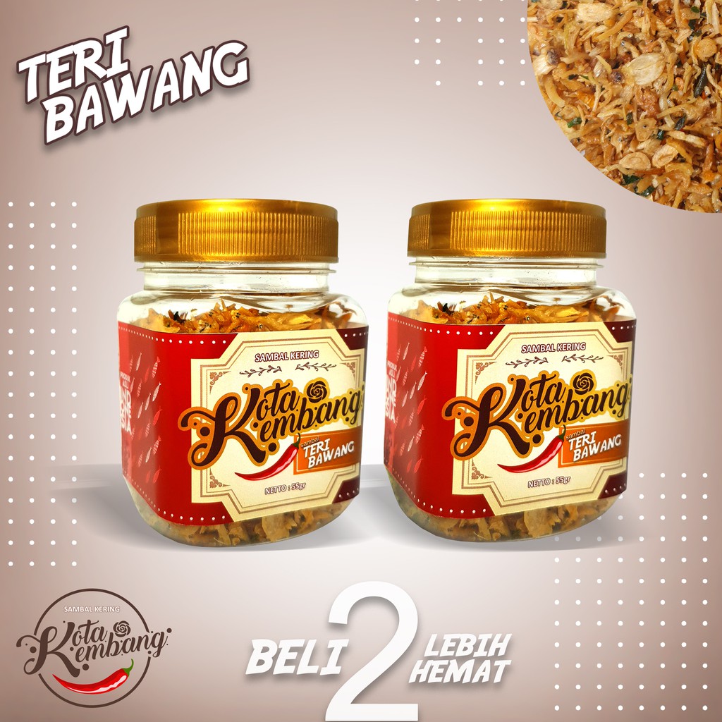 

2 Toples Sambal Kota Kembang - sambal kering TERIBAWANG - Bundle package