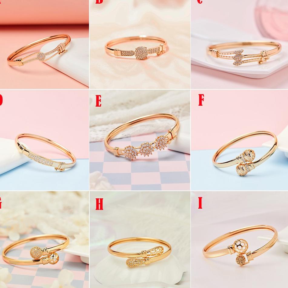 Y071 Gelang Rantai Wanita Anti Luntur Fashion Aksesoris Wanita Gelang Tangan Lapis EmasAnti Karat [K