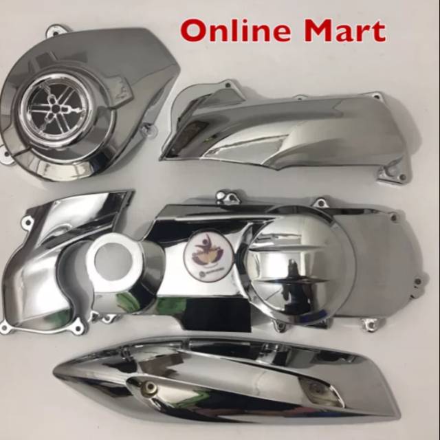 Cover tutup kipas mio j mio soul gt plus tutup knalpot plus cover cvt mio j mio soul gt