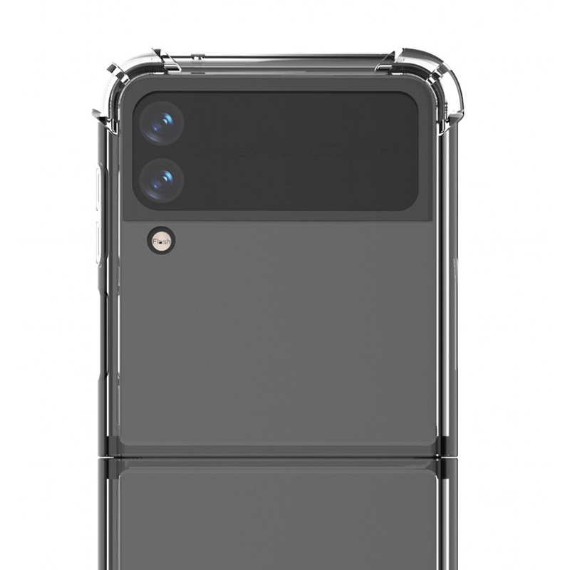 For Casing Soft Case Silikon Ultra Tipis Transparan Anti Guncang Untuk Samsung Galaxy Z Flip3