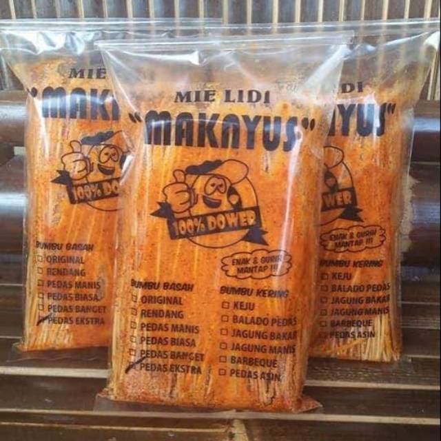 

Mie Lidi Maknyus Bumbu Basah dan bumbu kering