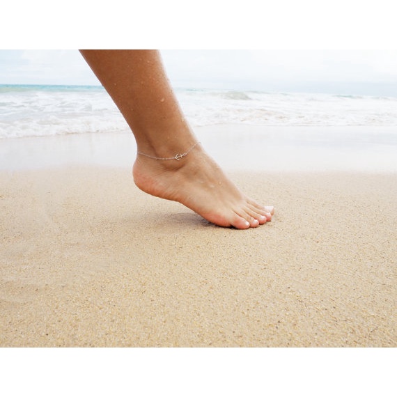 OSD COD  GELANG KAKI RANTAI JANGKAR TITANIUM ASLI AESTHETIC LUCU OOTD MODEL 2022 OVAL ANTI KARAT LUN