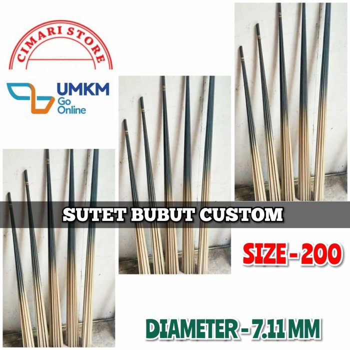 Karbon Joran Sutet 200 CM - Sudah Di Bubut 7 mm
