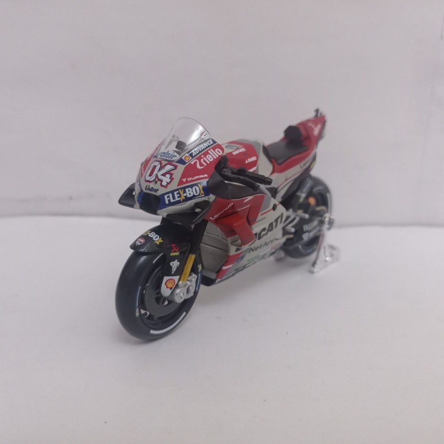 Diecast MotoGP Ducati 04 Andrea dovizioso miniatur motor maisto murah terlaris Marc Marquez Bagnaia 