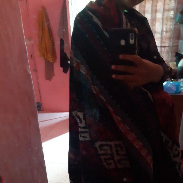 Tenun Ikat Blanket Etnik Kain Selimut Handmade Asli Tradisional Nusantara Bahan Baju Motif Spesial