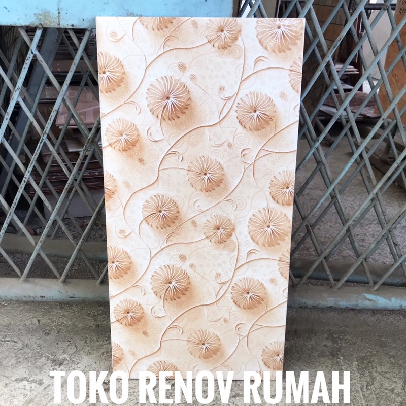 keramik dinding 30x60 cream Glossy/ keramik dinding kamar mandi/ keramik dinding dapur/keramik bunga