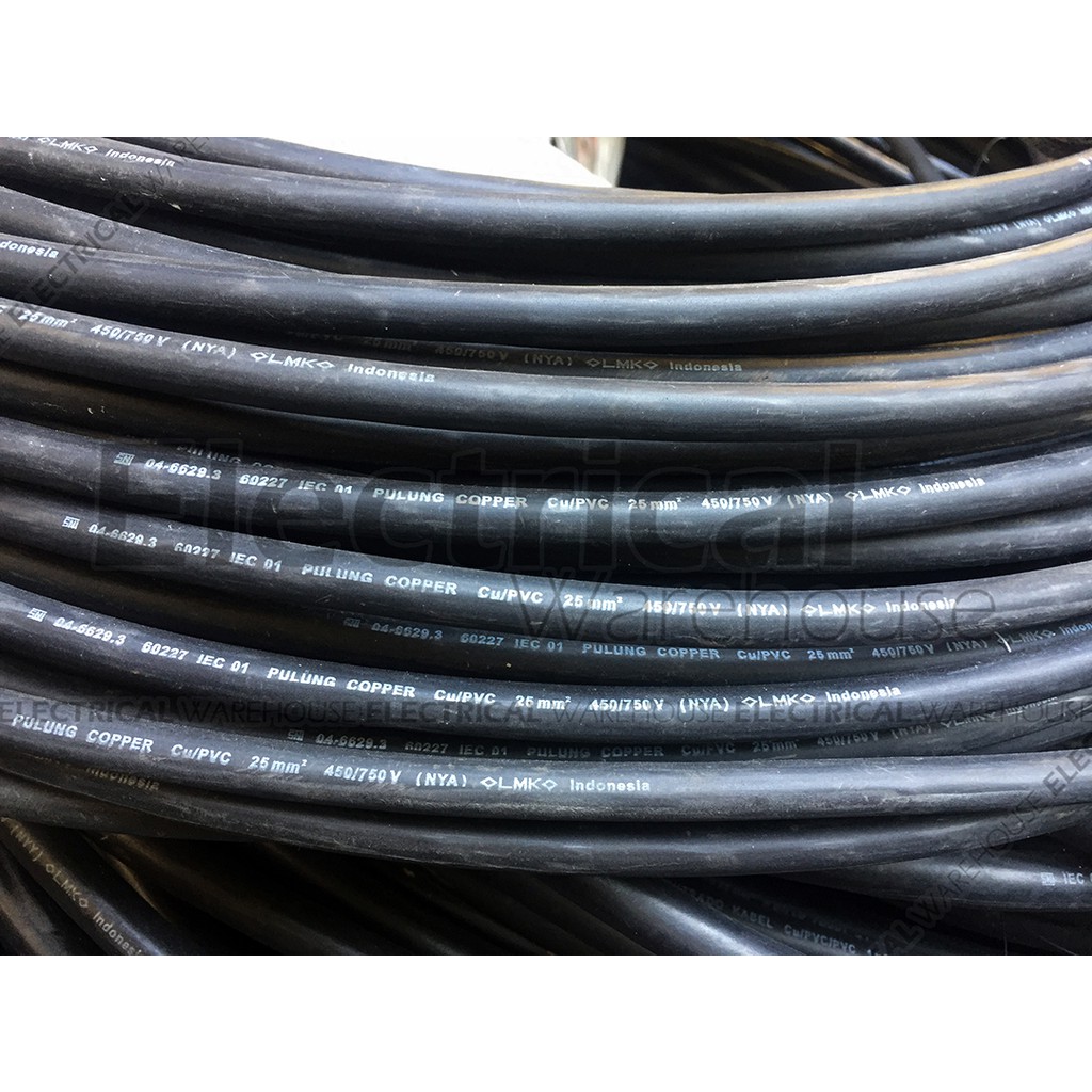 Kabel Listrik NYA 1x25mm2 PULUNG (25 mm 25mm 25mm2 1x25mm 1x25)