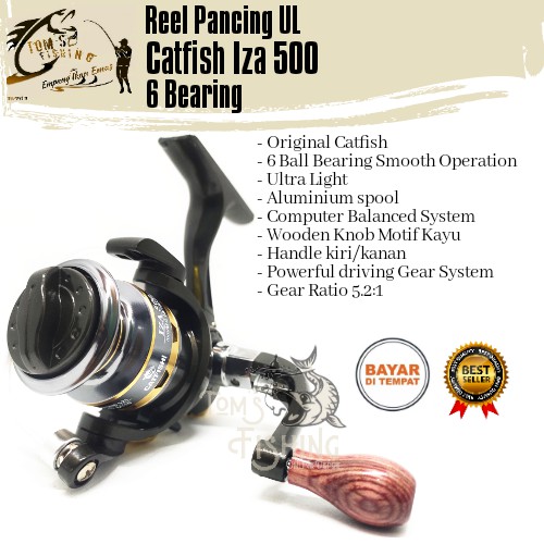 Reel Pancing UL Catfish Iza 500 (6Bearing) Mini Murah