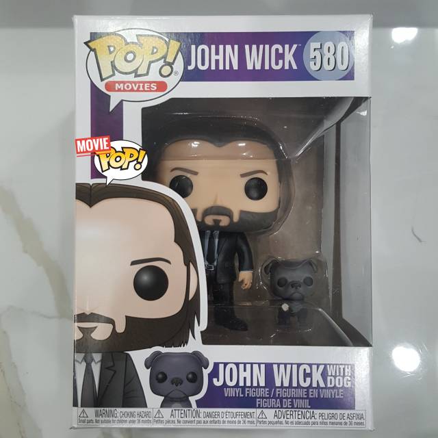 Funko POP Movies: John Wick Holding Gun with Dog