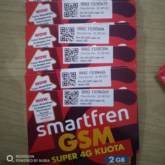 kartu perdana smartfren 2gb 4G BISA NASIONAL TAMPA REGISTRASI