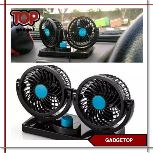 Kipas Angin Mobil Mini Car Fan Double Blower
